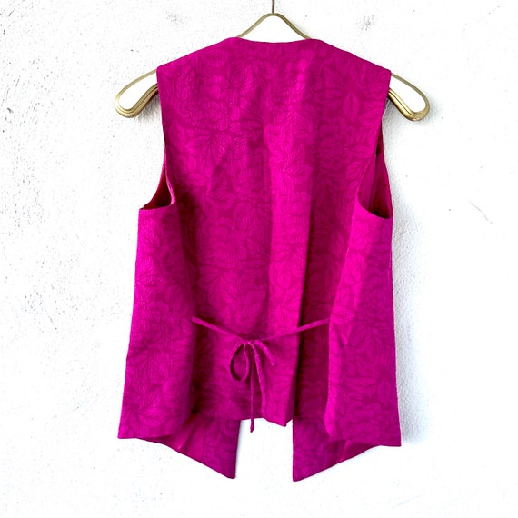 Vintage Peter Nygard 90s Y2k Silk Minimalist Vest… - image 4