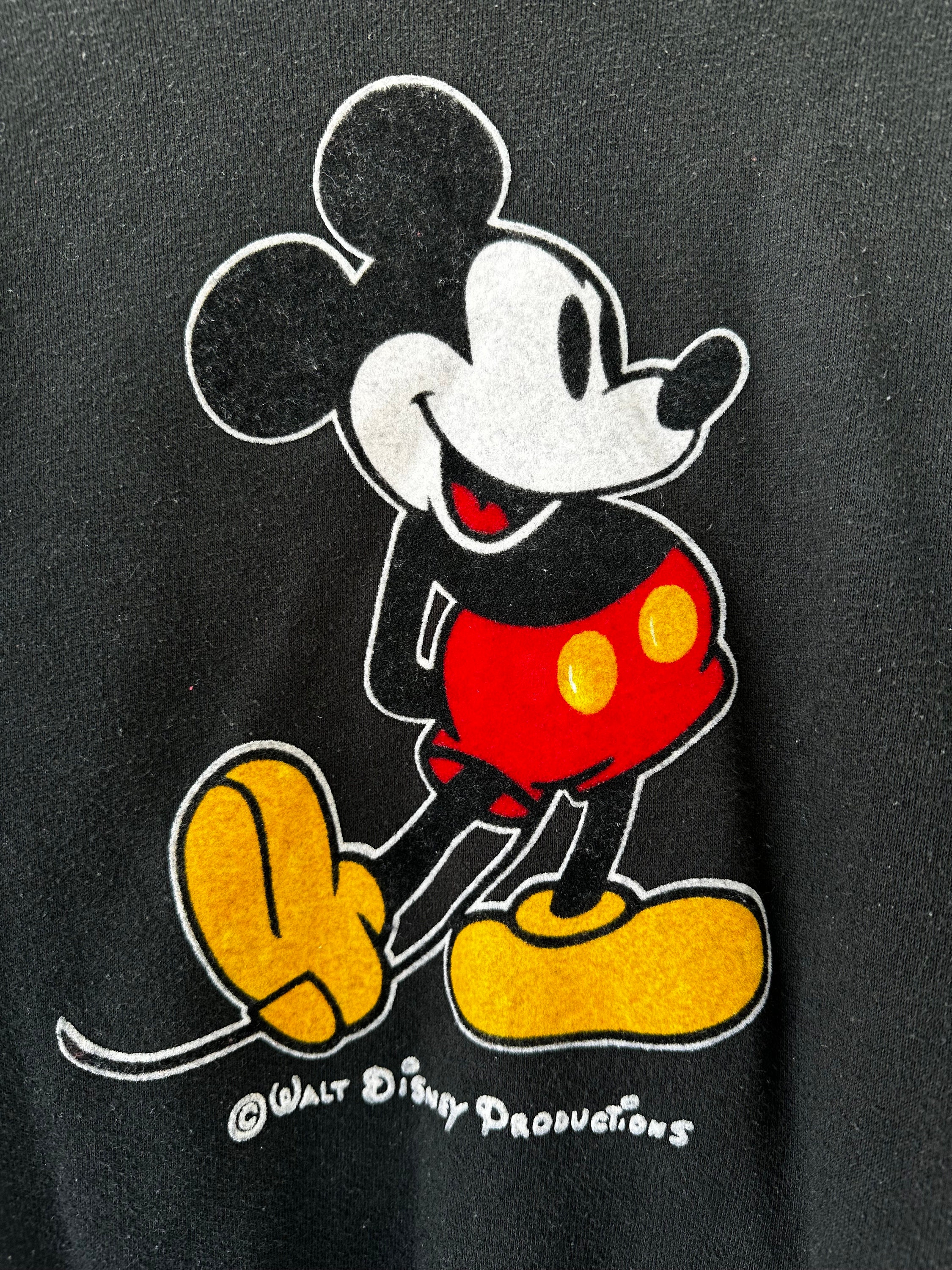 Vintage 70s Mickey Mouse Disney Sweatshirt M Size Blue