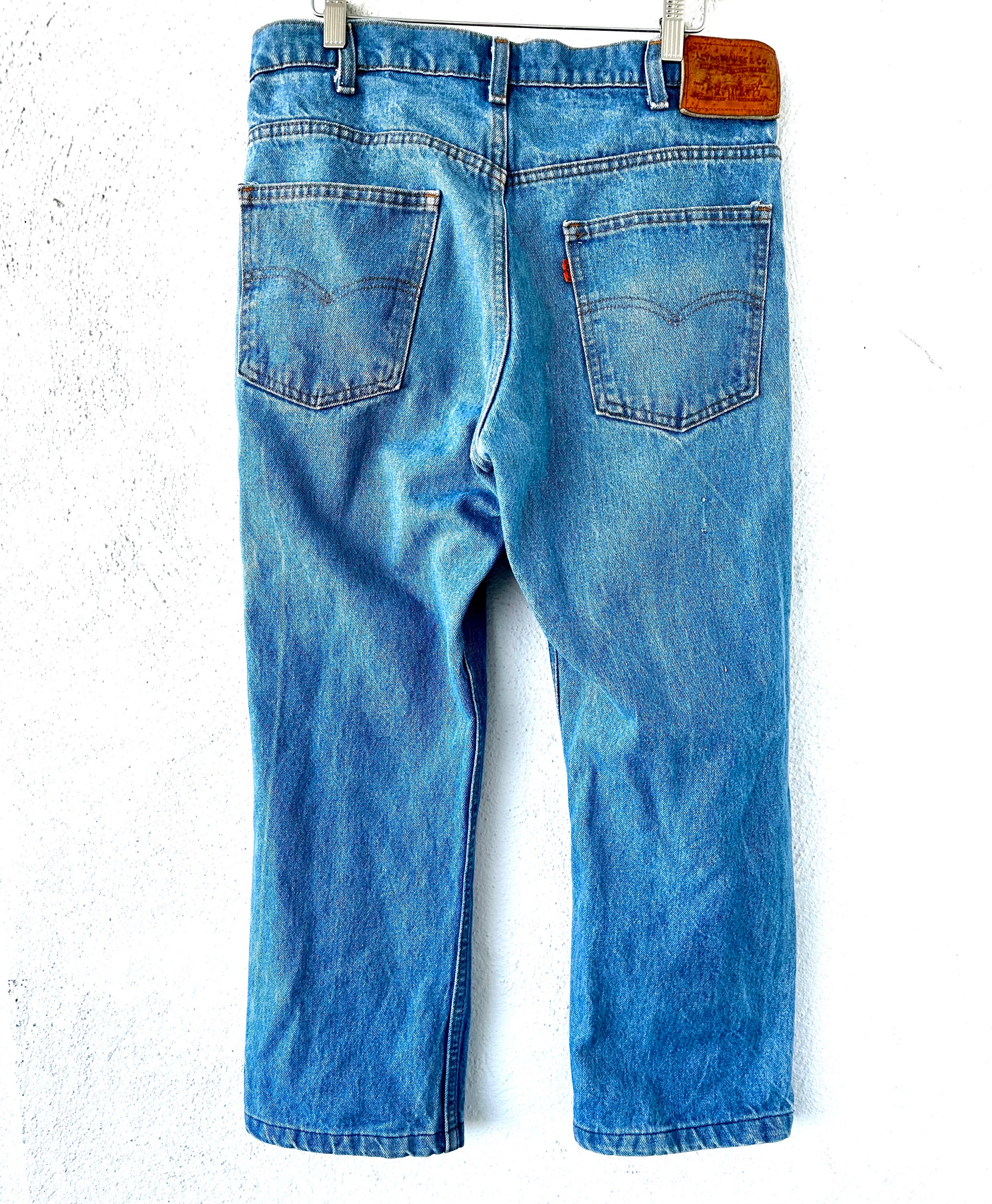 Vintage Levis Orange Tab Jeans Levis Thick Leather Patch Denim - Etsy