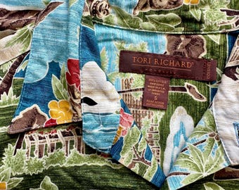 Vintage Tori Richard Disney Y2k Hawaiian Shirt Hawaii Tiki 