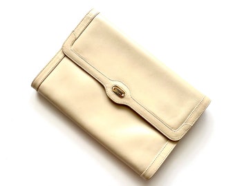 vintage Salvatore Ferragamo Sac à bandoulière en cuir des années 80, pochette blanche, sac à main