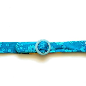 Vintage 70s Japanese Floral Belt 1970s Bright Round Buckle Sash