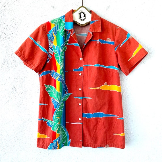 Vintage Mcdonald's Hawaiian Uniform Shirt Aloha Shirt Vintage Mcdonald's Hawaiian Uniform Shirt Aloha Shirt