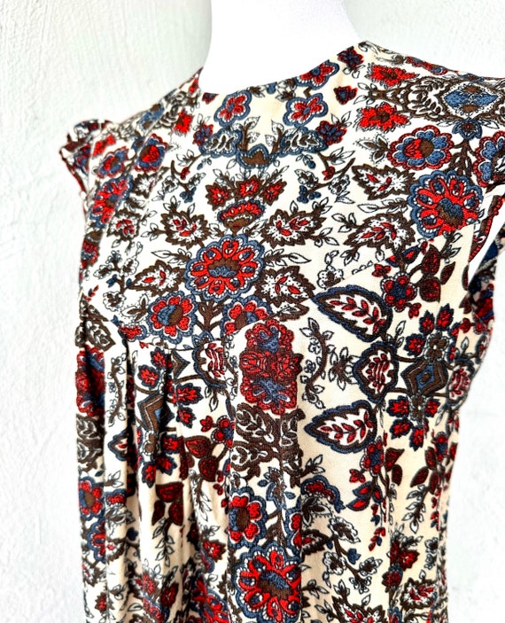 Vintage 60s Hawaiian Muumuu 1960s Babydoll Dress Ruff… - Gem