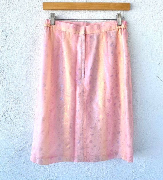 Vintage 80s 90s Club Kid Pink Rainbow Iridescent … - image 10