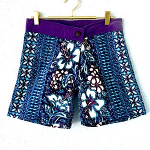 Vintage Hawaiian Barkcloth Shorts Hawaii Tapa Bottoms