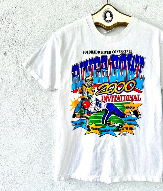 Vintage 90s Y2k Football Tshirt Colorado Sports White T Shirt - Etsy