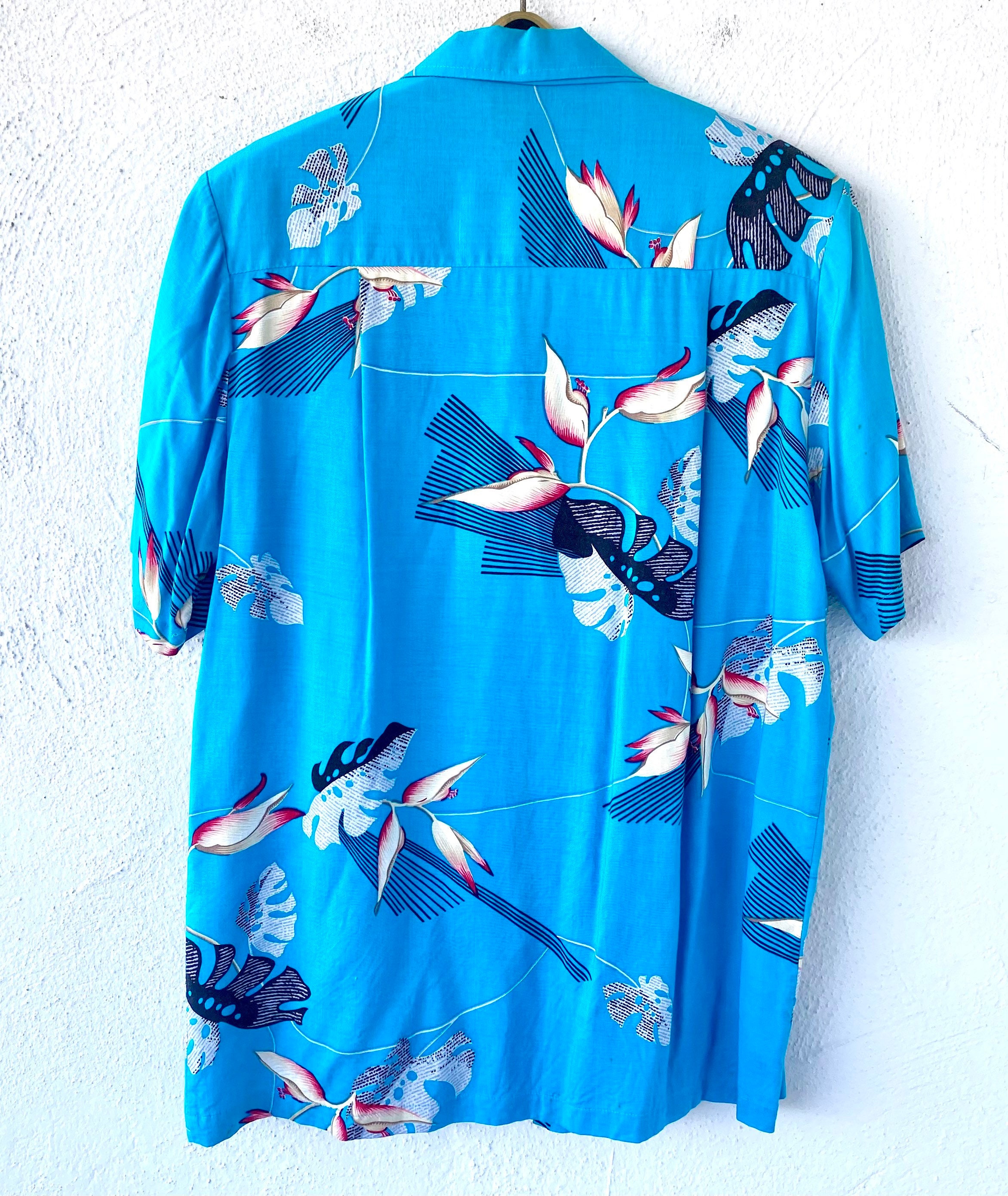 KENNINGTON 80年代 虎柄 Aloha Shirt Vintage 80s Hawaiian Aloha Shirt Hawaii Graphic Ginger Top