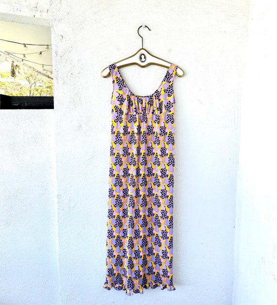 Vintage 60s 70s Psychedelic Slip Dress Pucci Styl… - image 1