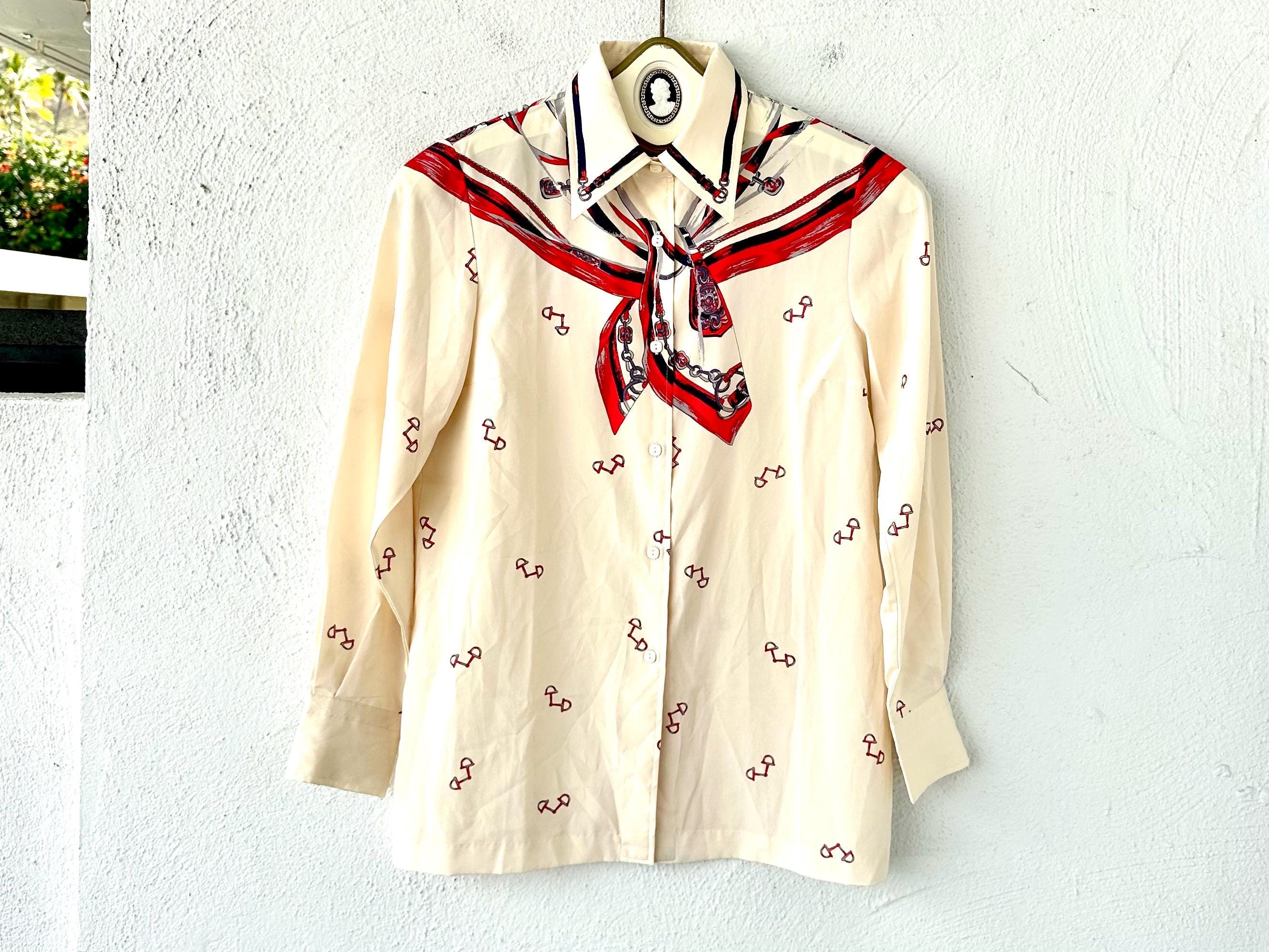 Vintage Silk Shirt - Etsy