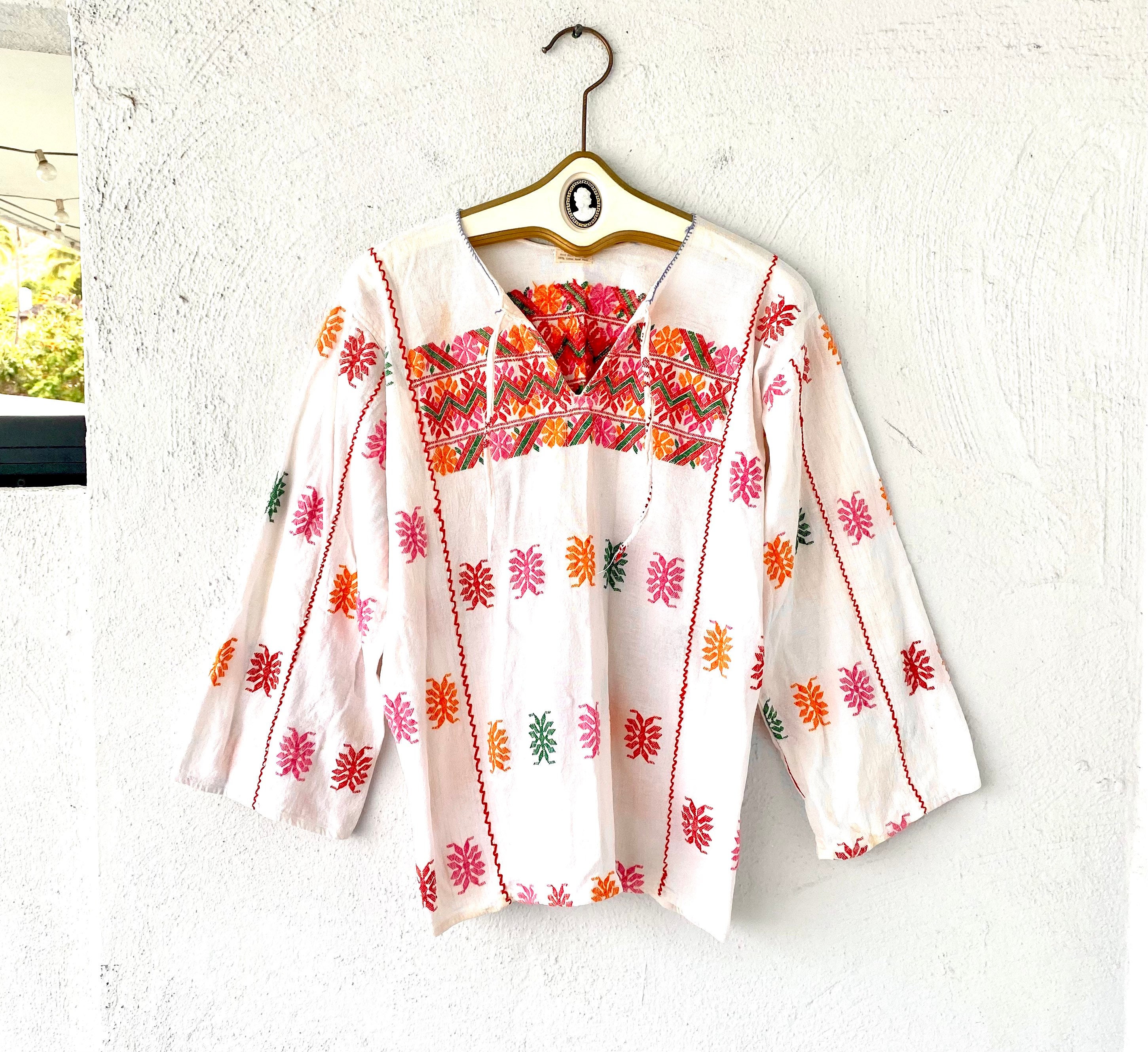 60s Mexican Top - Etsy