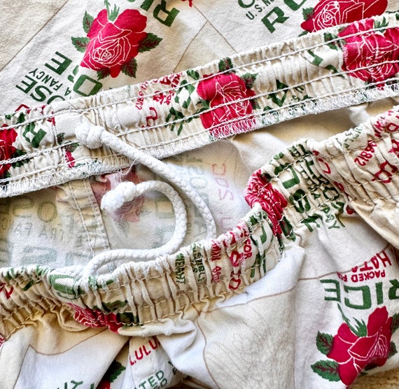Vintage 90s Rice Bag Hawaii Shorts Hawaiian Flora… - image 8