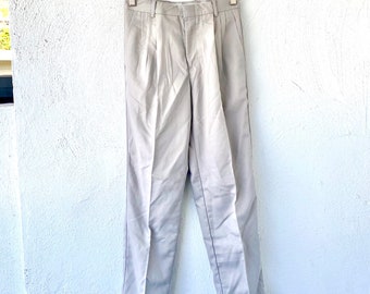 パンツ 90s- christian dior cotton linen slacks Vintage Dior Linen Pants – 1990s High Waist, Side Slits