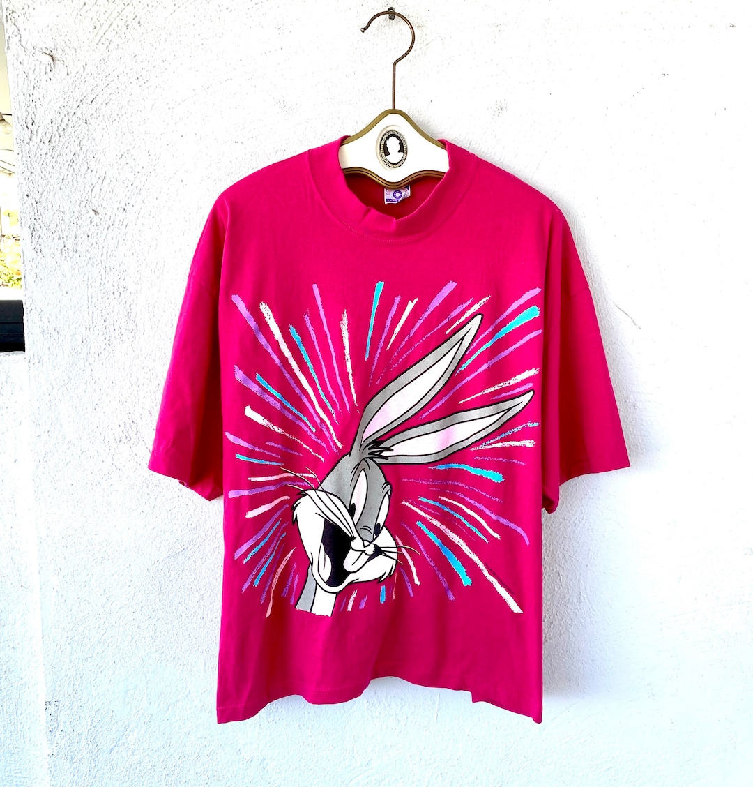 【ADLV】 WOMAN NINETIES RETRO BUNNY SHORT SLEEVE T-SHIRT acmé de la vie ADLV WOMAN NINETIES RETRO BUNNY SHORT SLEEVE