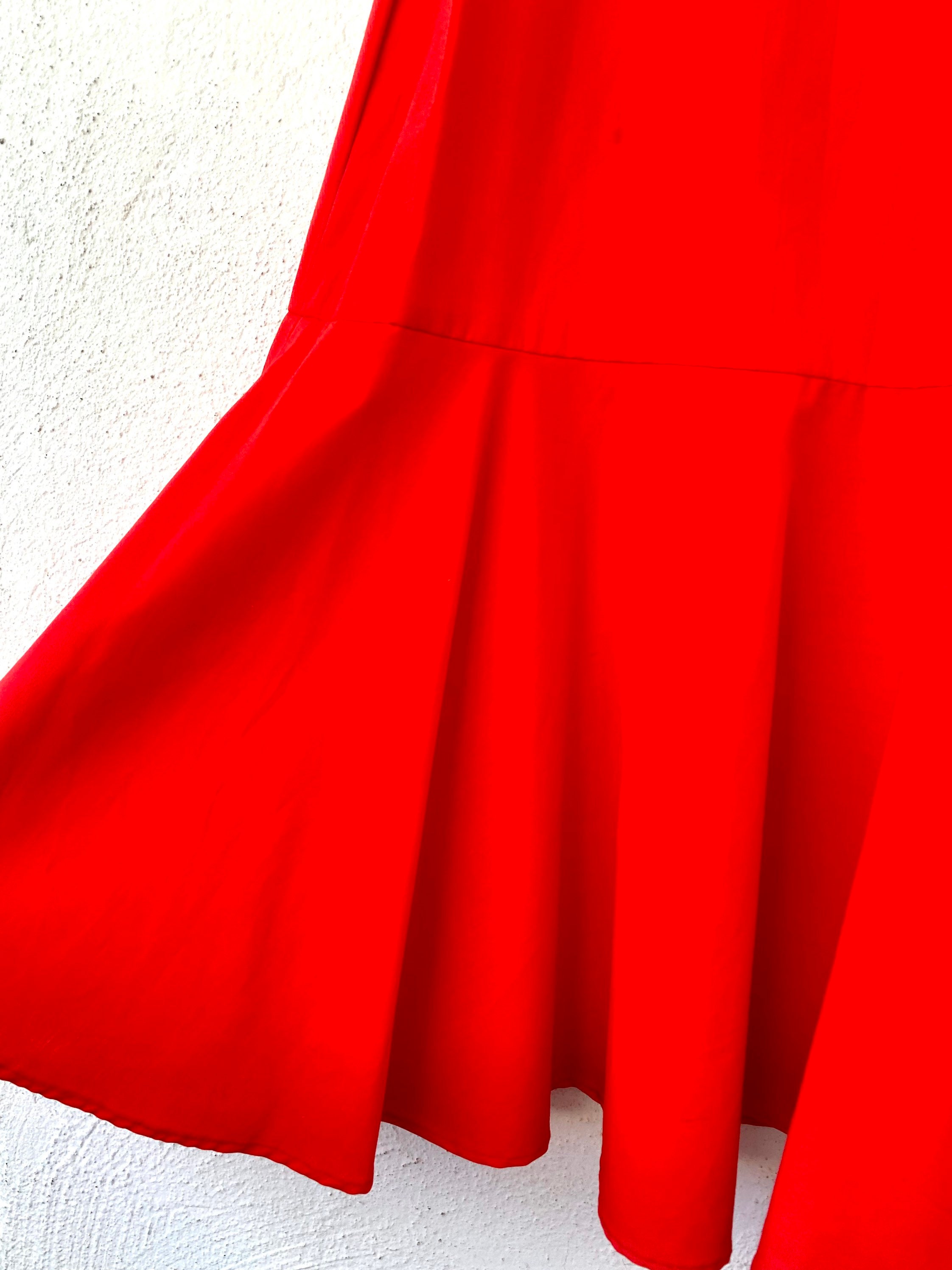 Vintage 60s Hawaiian Dress Red Hot Puff Sleeve 1960s Hawaii Muumuu - Etsy
