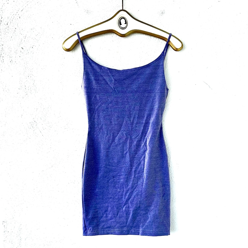 1990s Blue Glitter Dress by L.A. Glo | XS/S