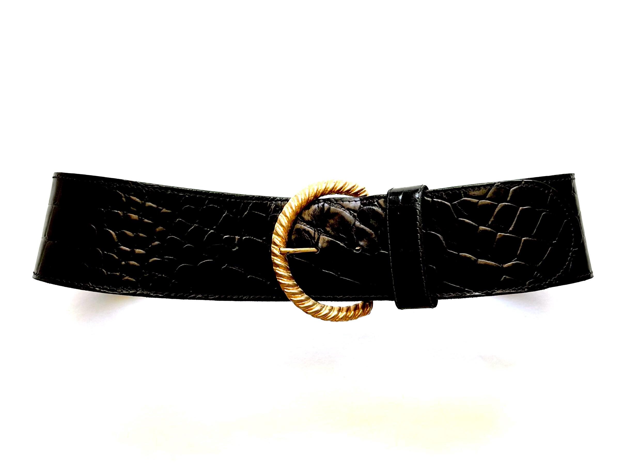VTG 40\'S 100 % ALLIGATOR CORSET WIDE BELT MEXICO Wide Alligator Belt - Etsy main image 3