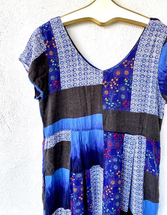 Vintage Jams World 90s Patchwork Jumper Dress Gem