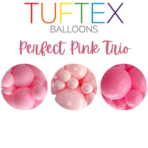 TUFTEX Pinks Balloon Cluster Set | 7 x 11&quot; Balloons, 1 x 18&quot; Balloons, 4 x 5&quot; Balloons | Party Balloon Bundle for Garland, Arch, or Decor