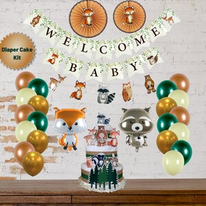 Woodland baby shower hotsell decorations for boy