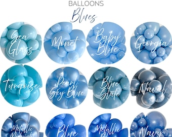 Blue Balloon Cluster Set: TUFTEX Party Garland Arch Decor