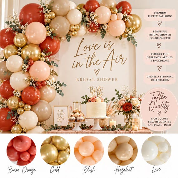 Earth-Tone Balloon Clusters