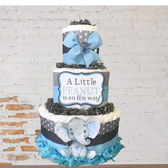 diaper cake for boy elephant