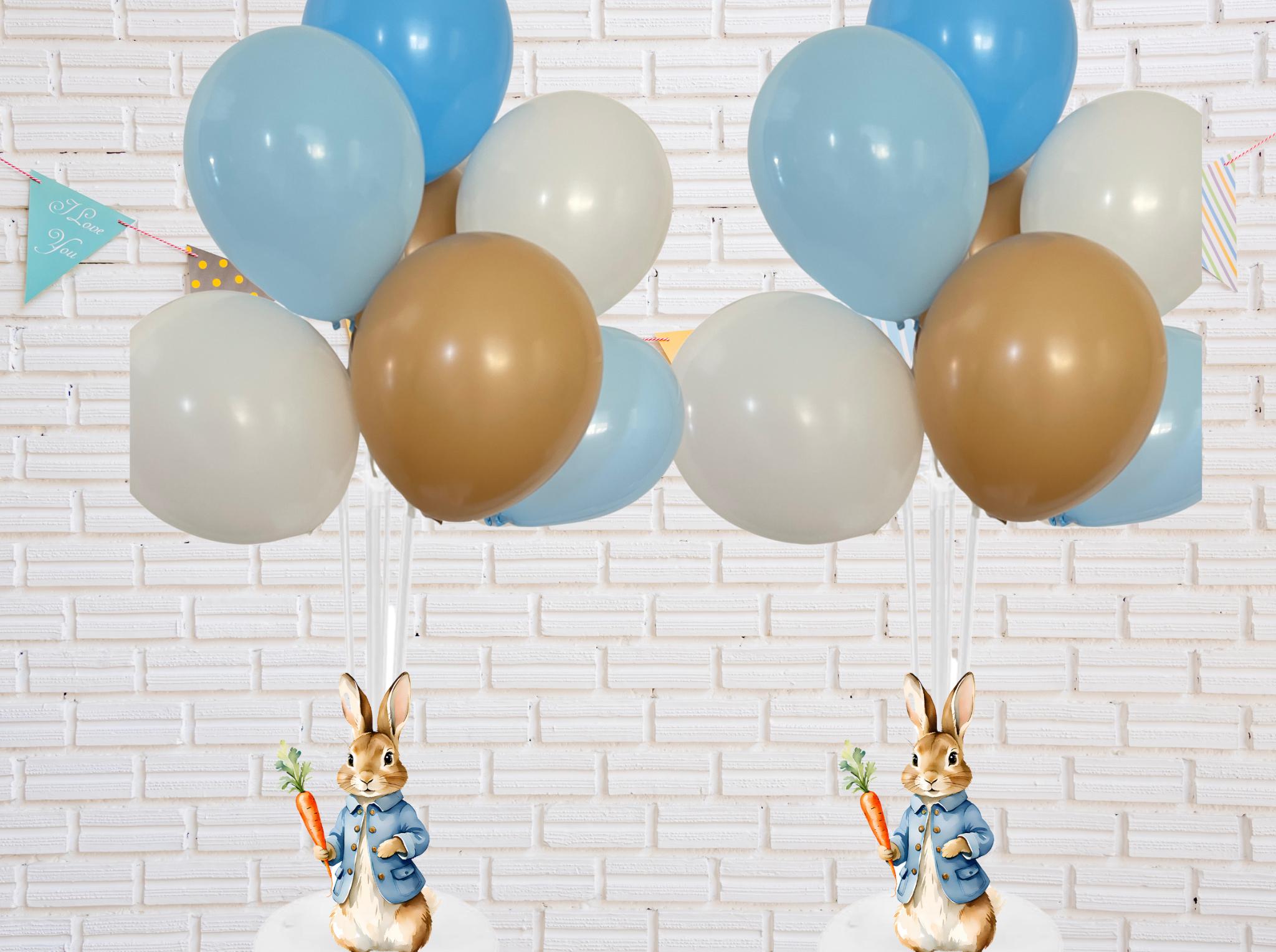 Peter Rabbit With Balloon Image Peter Rabbit Balloon Centerpieces, Baby Shower Party Decor (set of 2 ...