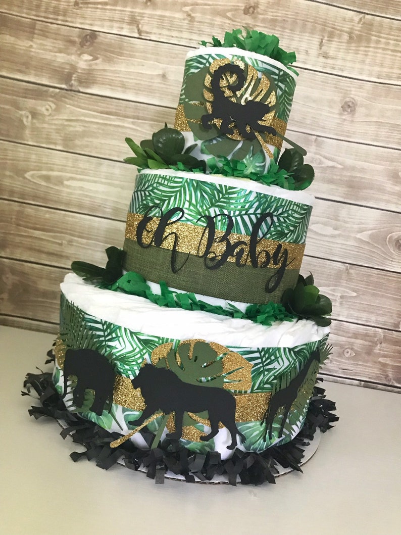 Oh Baby Tropical Diaper Cake Tropical Baby Shower Etsy
