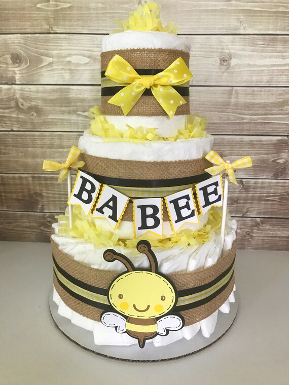 bumble bee diaper cake baby shower