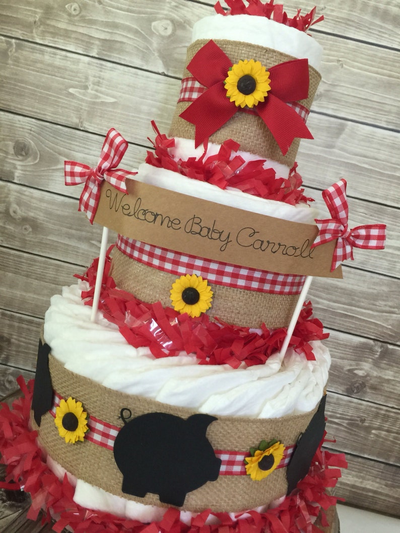 Bbq Baby Shower Centerpiece Farm Baby Shower Decoration Etsy