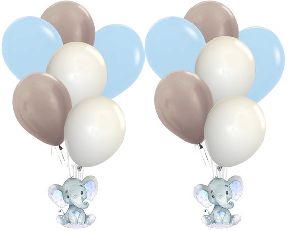 Elephant Baby Shower Decorations for Boy Blue Elephant Balloon Garland Kit  It'S