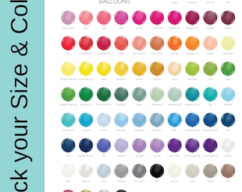 Custom Color Balloon Garland: TUFTEX Biodegradable Latex Balloons