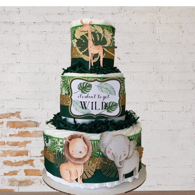 tropical diaper cake