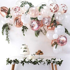 Rose Gold Balloon Garland, Bridal Shower Rose Gold Balloon Garland, Bridal Shower Party Decorations, Baby Shower, Wedding, Birthday