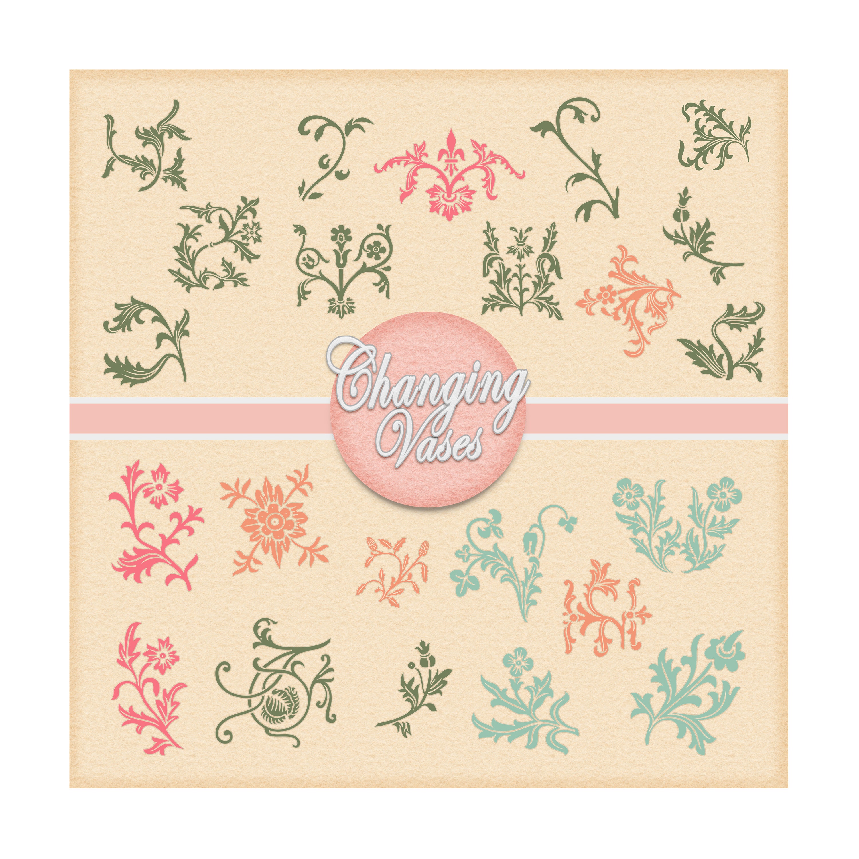 Digital Download Flourishes Embellishments Elements Frame Etsy