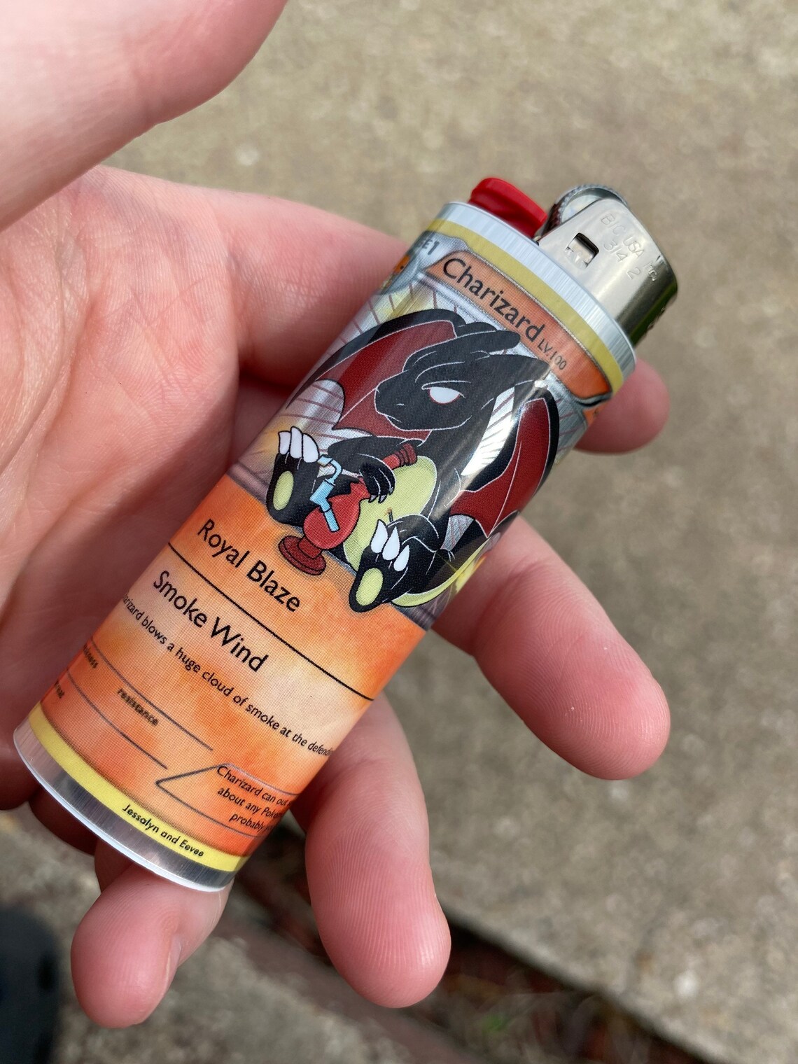 Custom Stoner 420 Lighter Case Sleeve Trading Card Sticker Etsy