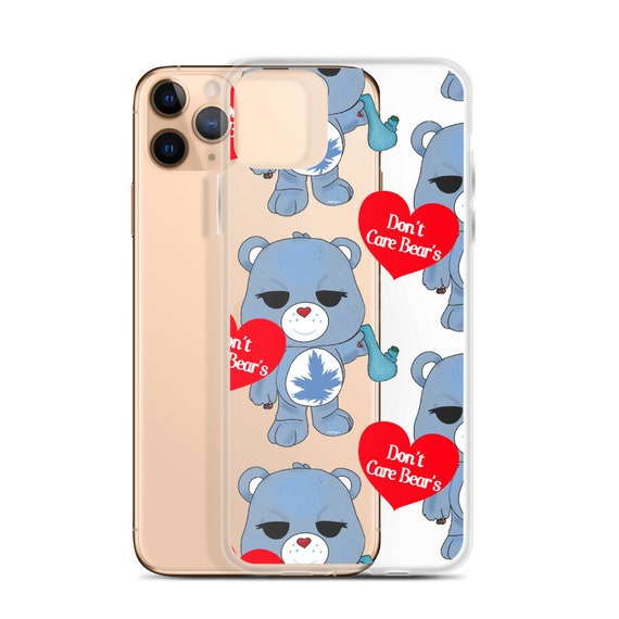 Cute 420 Blue Stoner Bear Don't Care Bear's iPhone | Etsy