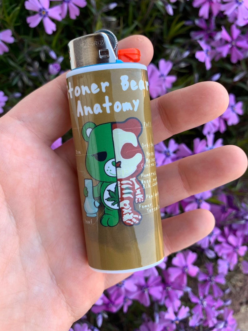 Custom Stoner Bear 420 Lighter Cases Etsy