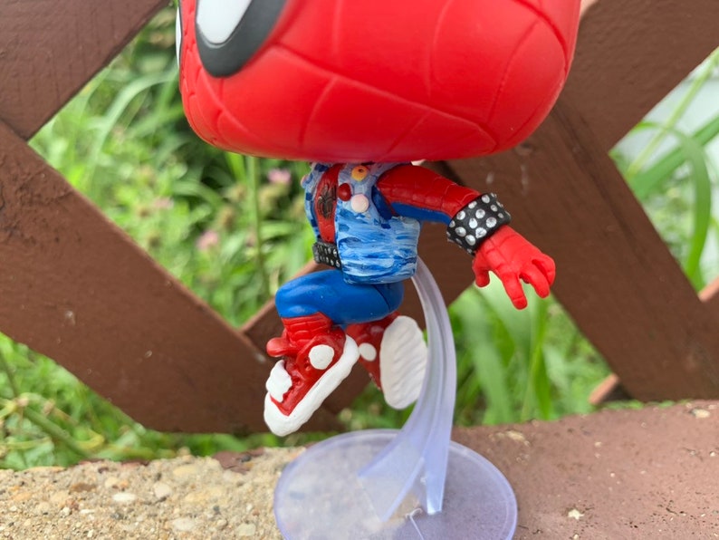 Custom Funko Pop Punk Spiderman / Punk Spidey/ Friendly | Etsy