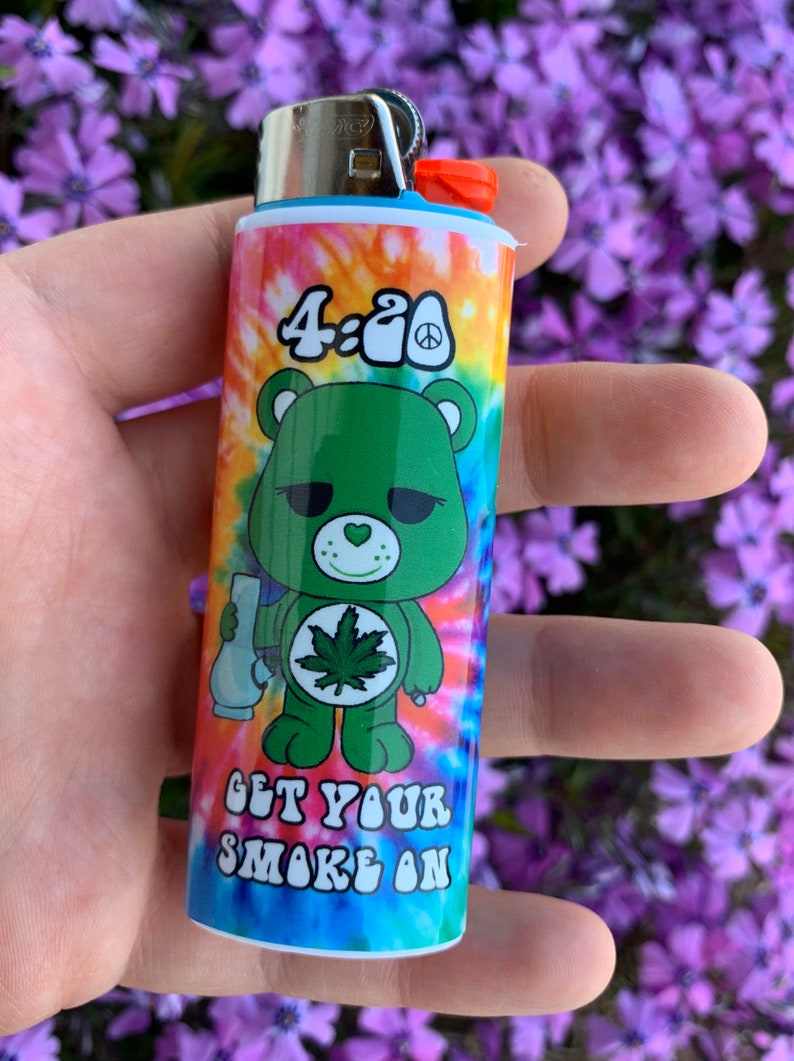 Custom Stoner Bear 420 Lighter Cases Etsy