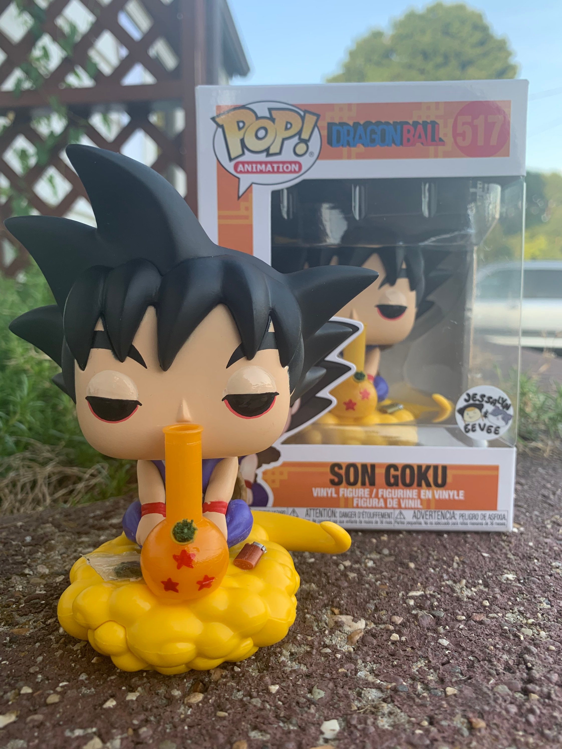 Custom Funko Pop Stoner Son Goku DBZ Figure Dragonball Bong Etsy UK