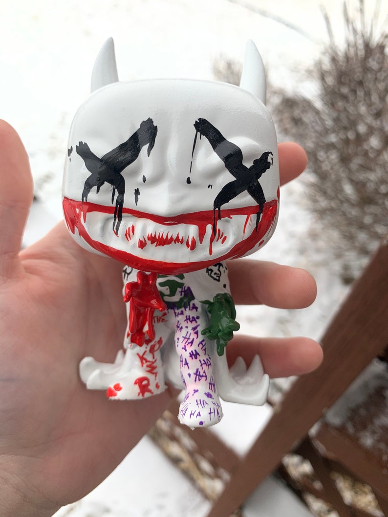 Custom Funko Pop Jokers Wild Batman Repaint Vampire Batman | Etsy