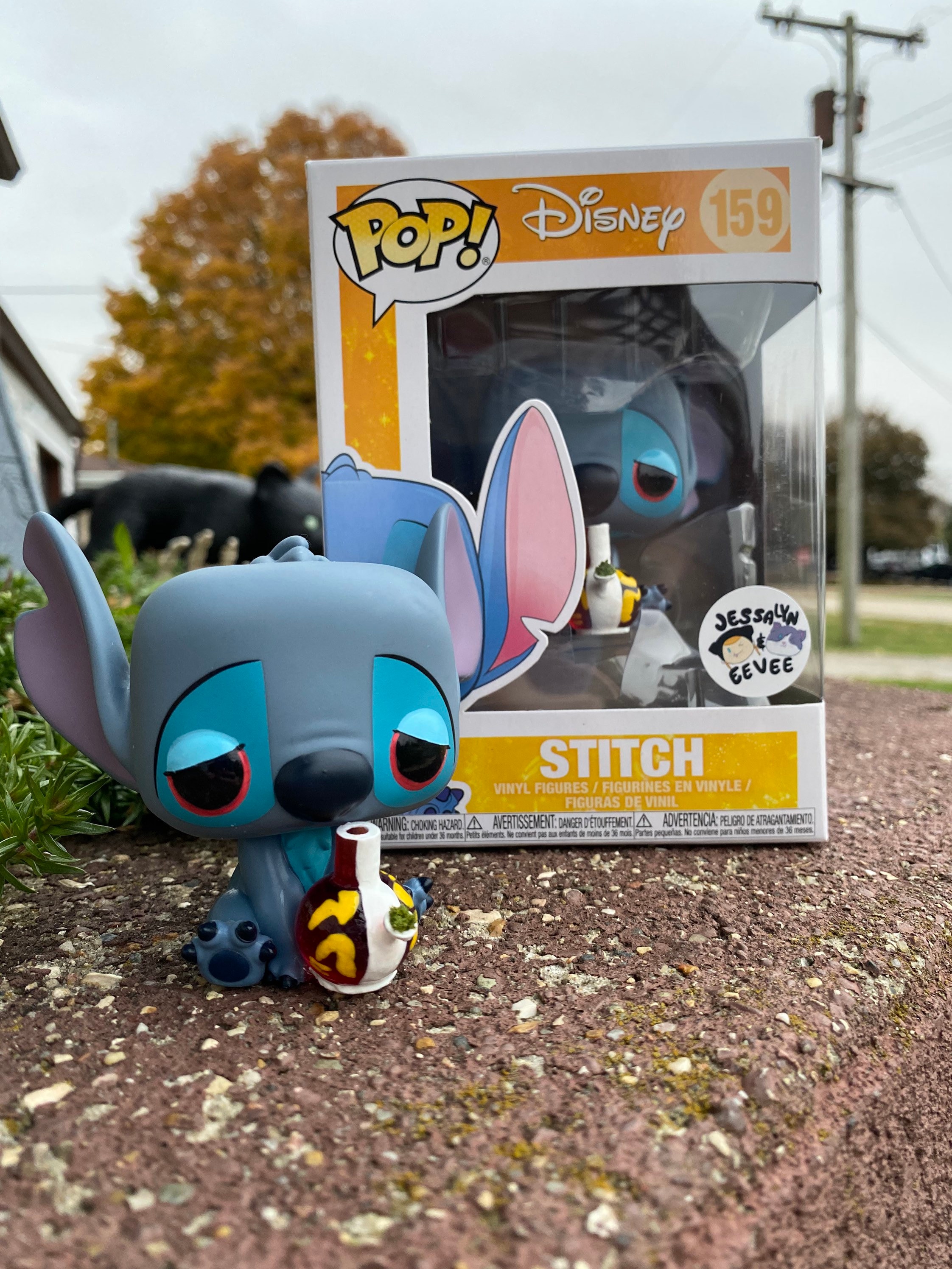 Preorder Stoned Stitch Custom Funko Pop Figure Big Red One Ship Bong 