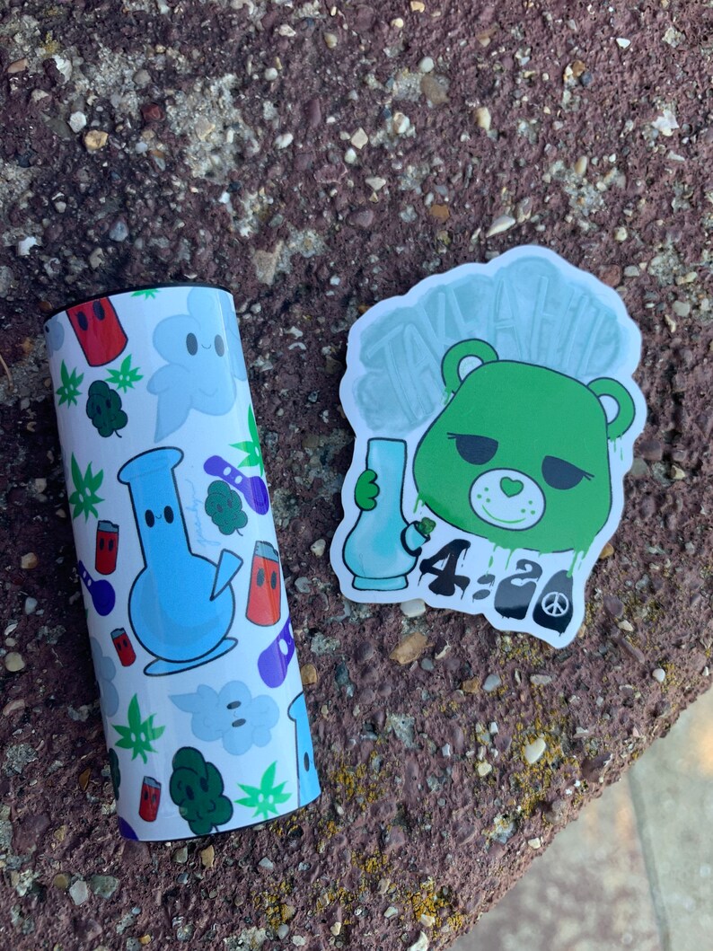 Custom Stoner Bear Kawaii 420 Lighter Cases Etsy