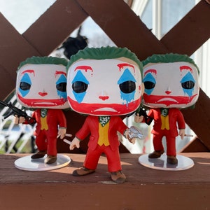 Custom Funko Pop Joker Movie With Gun 
