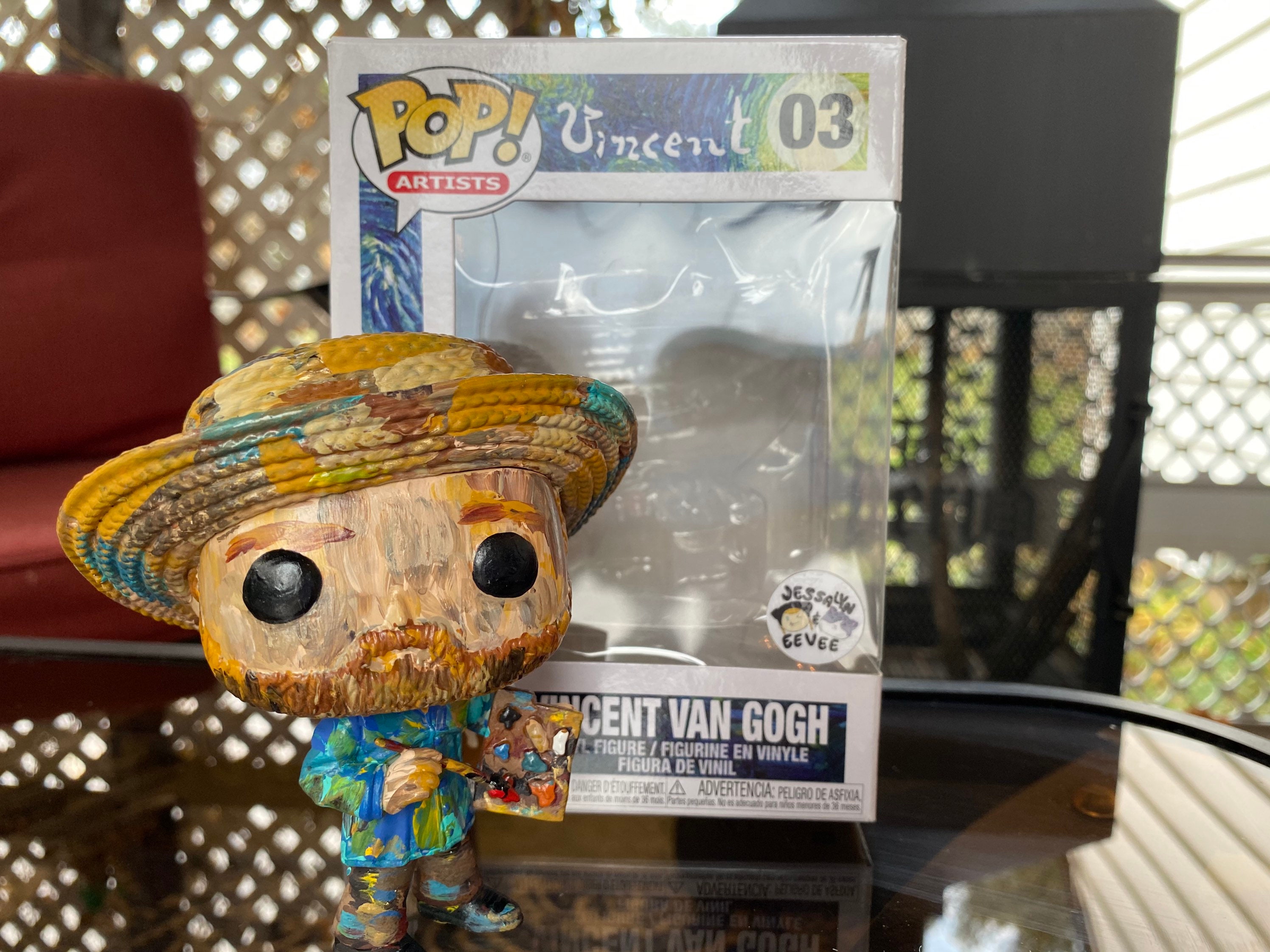 video brochure Saga Custom Painted Van Gogh Funko Pop Figure oil Paint Style - Etsy