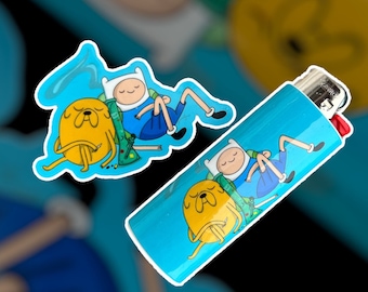 Stoner Custom Lighter Case Sleeve Adventure Cartoon Brothers