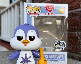 Custom 420 Stoner Penguin Potleaf Vinyl Figure