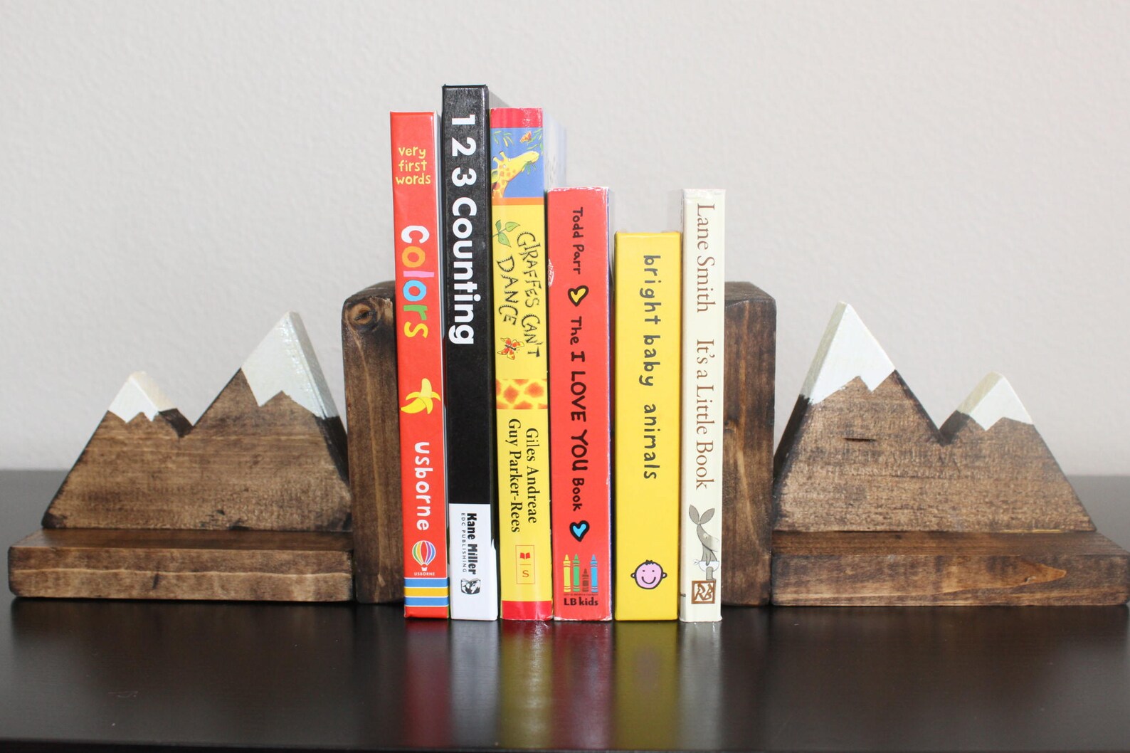 Kids Bookends Bookshelf Decor Mountains Adventurer Explorer Etsy